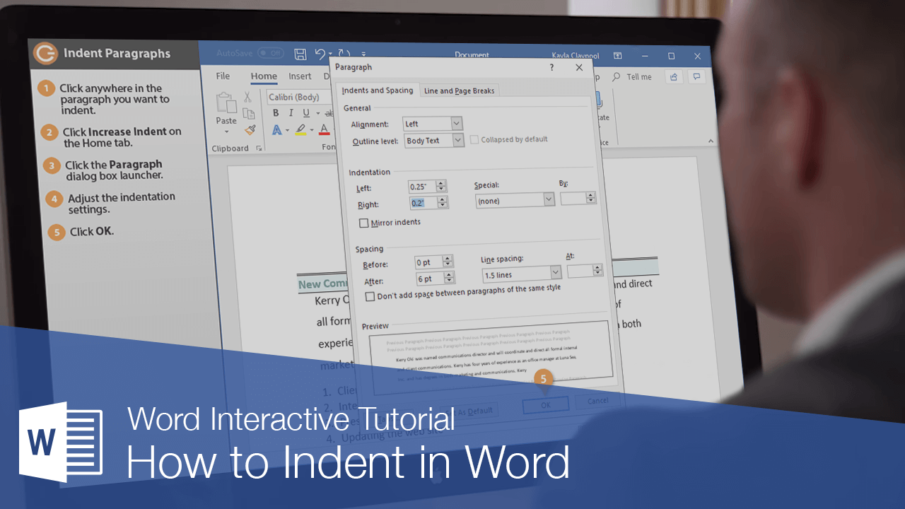 how to do a hanging indent in word online